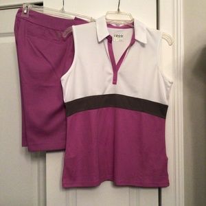 Ladies IZOD Two-Piece Golf Outfit Size 6 Size Medium